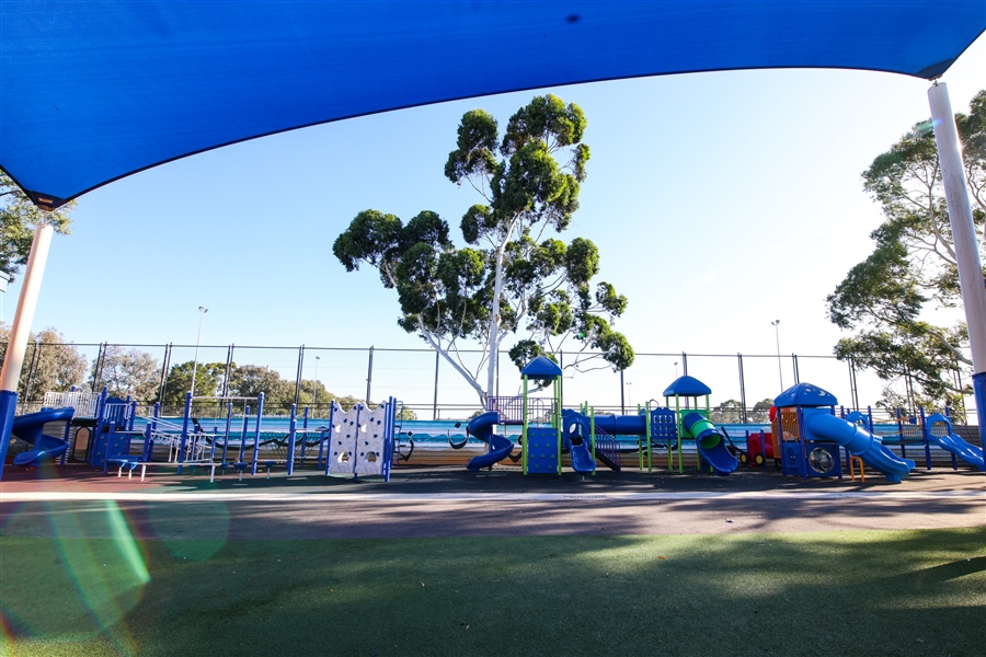 New outdoor school playground